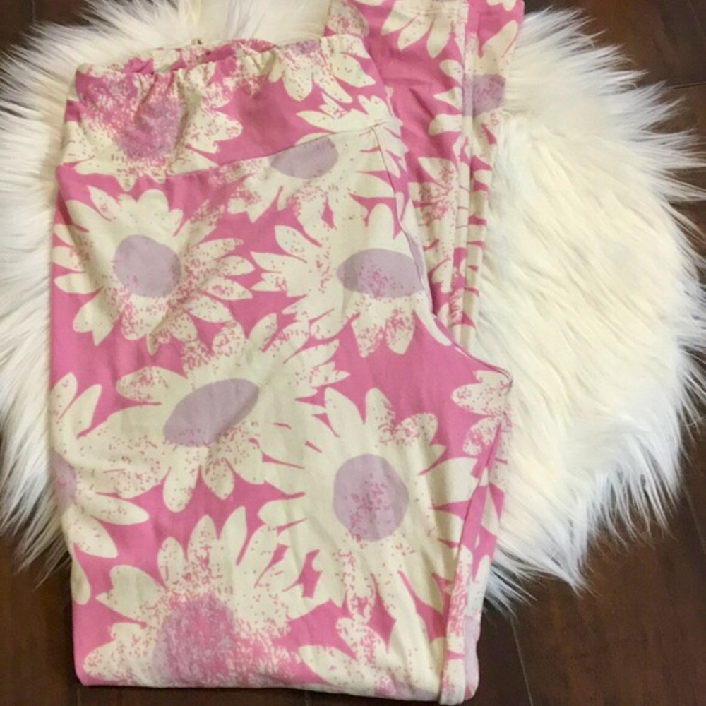 Lularoe TC daises 🌸 leggings, worn once
